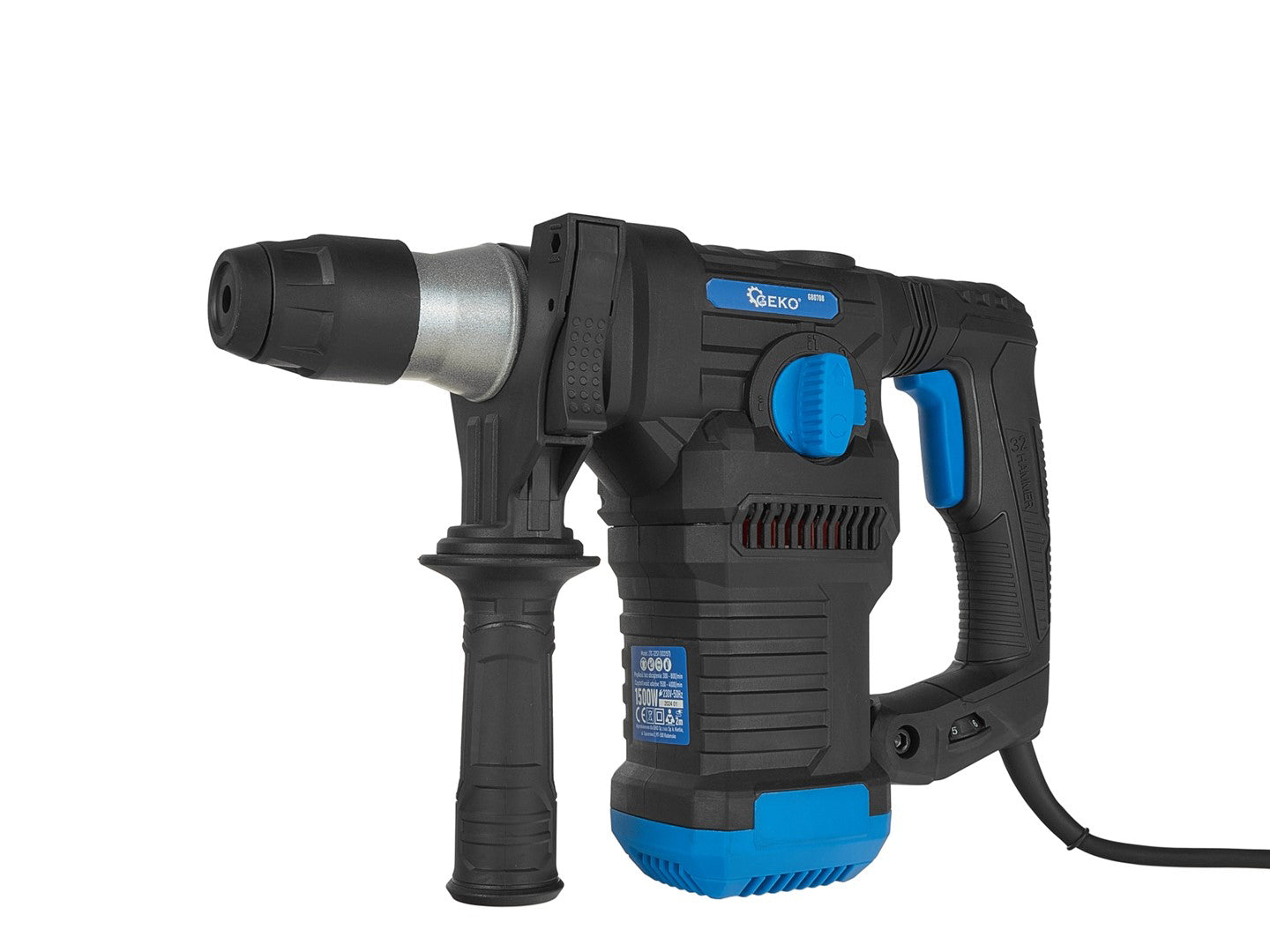 Ciocan rotopercutor SDS+, 1500 W, 6J, Geko G80708