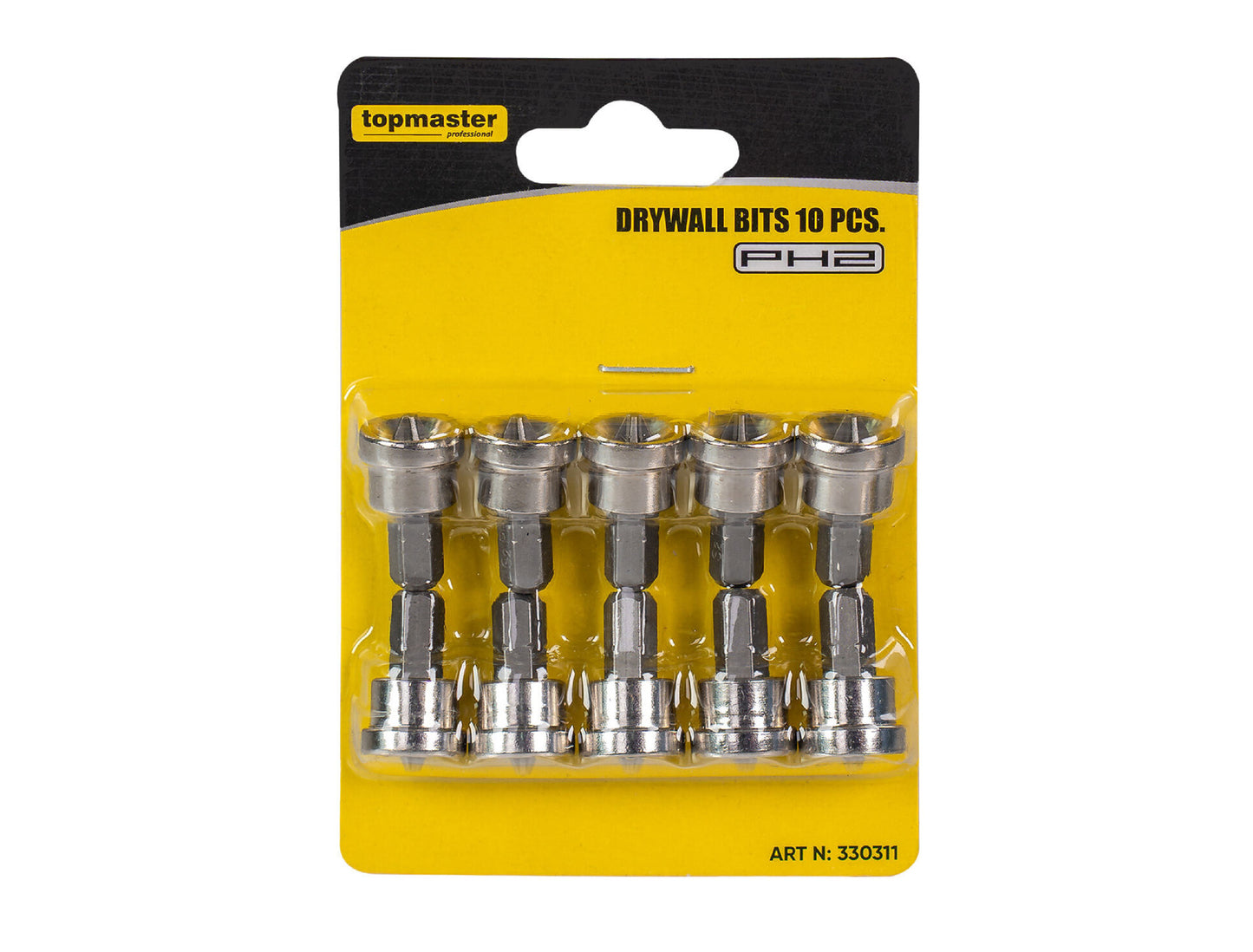 Set biti pentru gips-carton, 10 elemente, Topmaster 330311