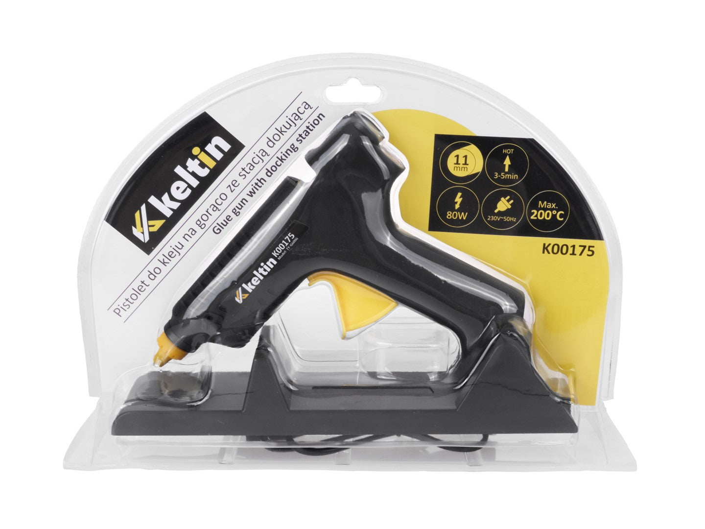 Pistol de lipit cu suport, 80 W, 11 mm, Keltin K00175