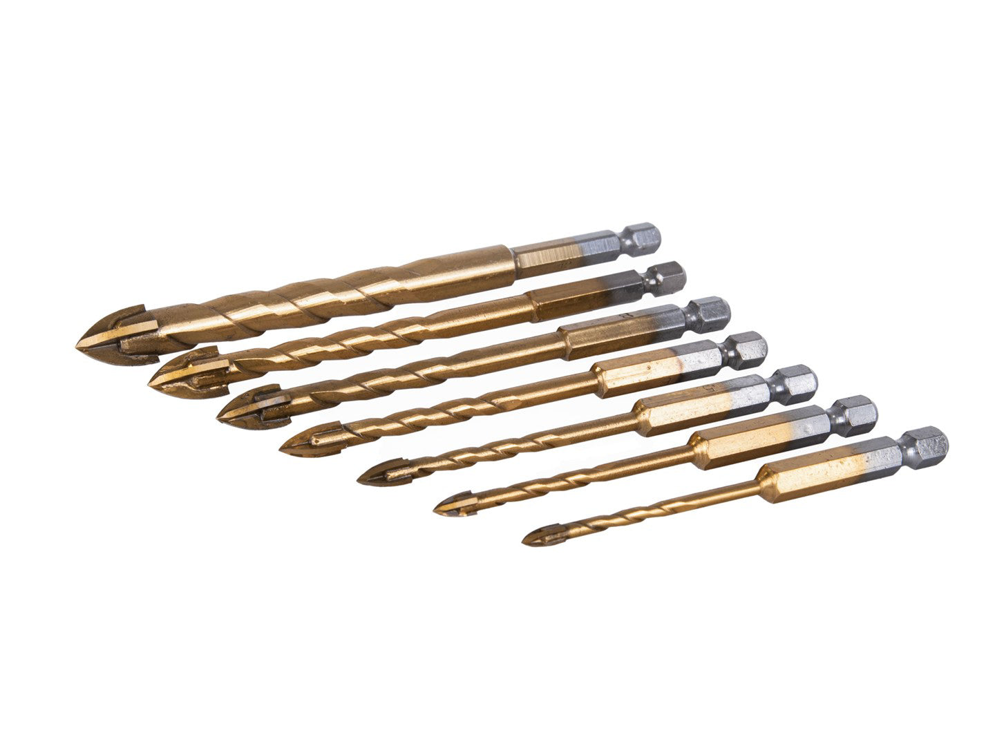 Set burghie pentru sticla si ceramica, 7 elemente, Geko G39700