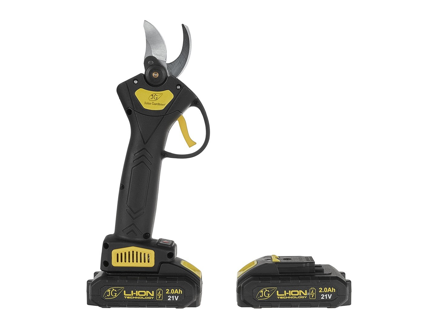 Foarfeca electrica de gradina cu acumulator, 21 V, 2 x 2 Ah, Geko G80662