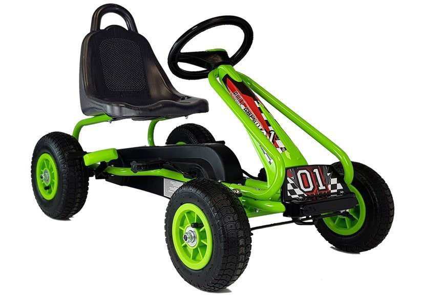 Kart cu pedale, verde, Lean 3604