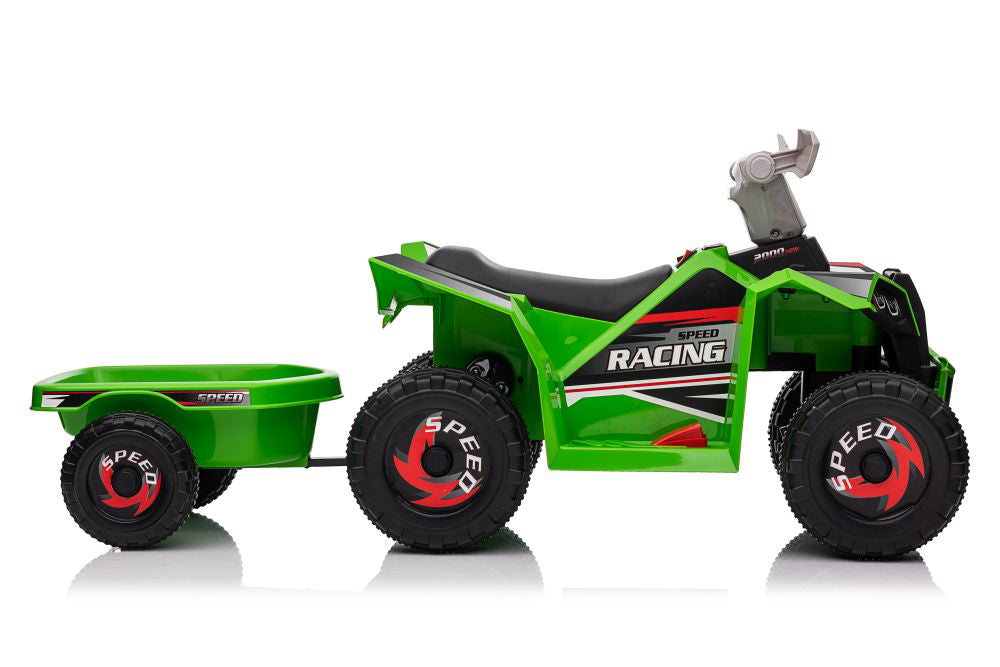 Quad cu remorca XMX630T, verde, Lean 15531