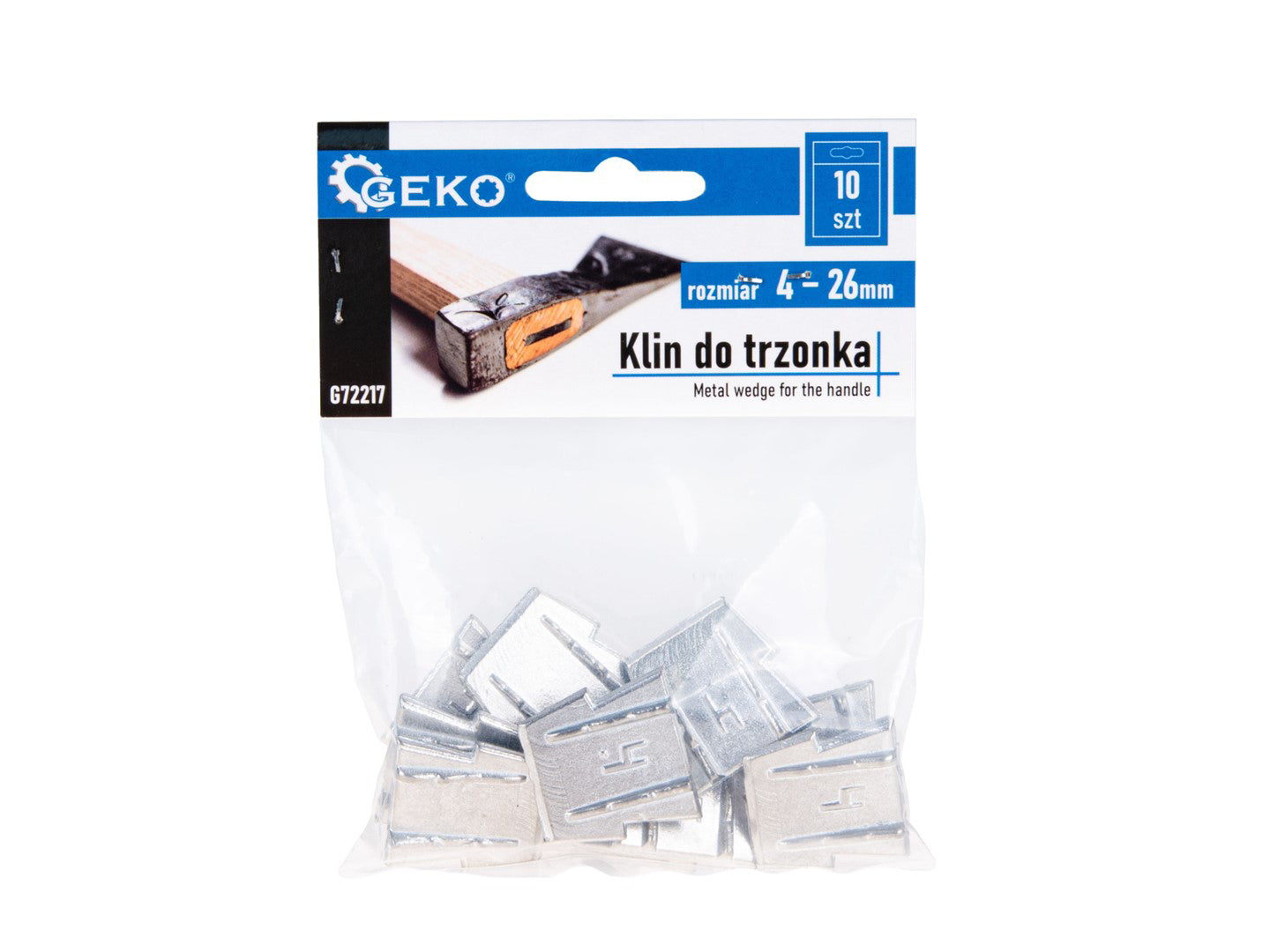 Set pene pentru despicat, marimea 4, 10 elemente, Geko G72217