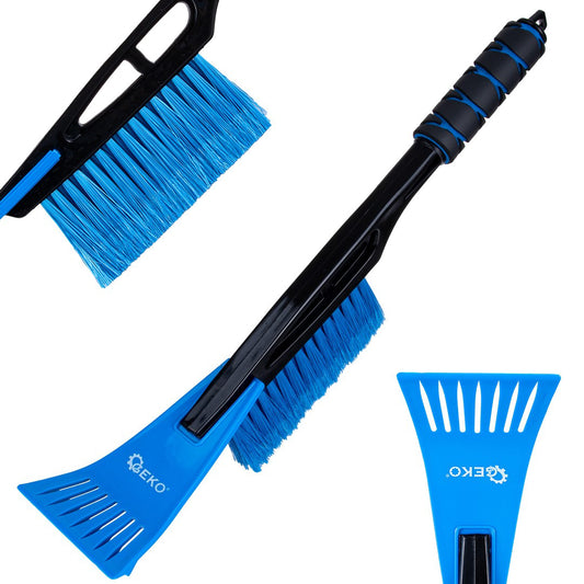 Perie cu racleta pentru deszapezire masina, 44 cm, Geko G73854