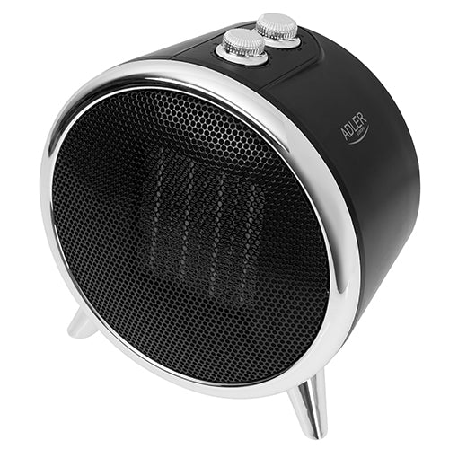 Aeroterma ceramica, 1500 W, 2 trepte putere, treapta aer rece, termostat, negru, Adler AD7742