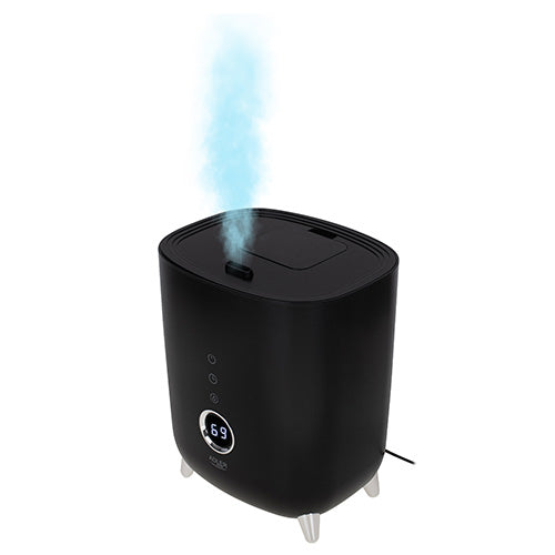 Umidificator de aer ultrasonic, 300 ml / h, afisaj LED, deconectare automata, rezervor de apa 4 l, negru, Adler AD7972B