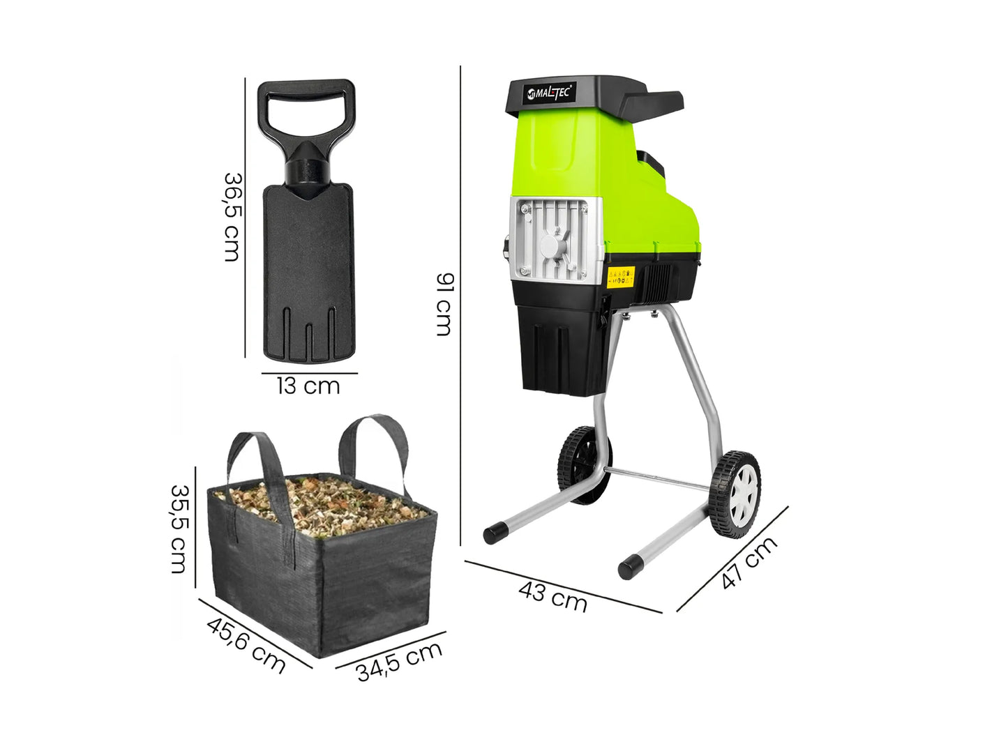 Tocator electric de crengi MasterShred3500W, 3500 W, MalTec 111718