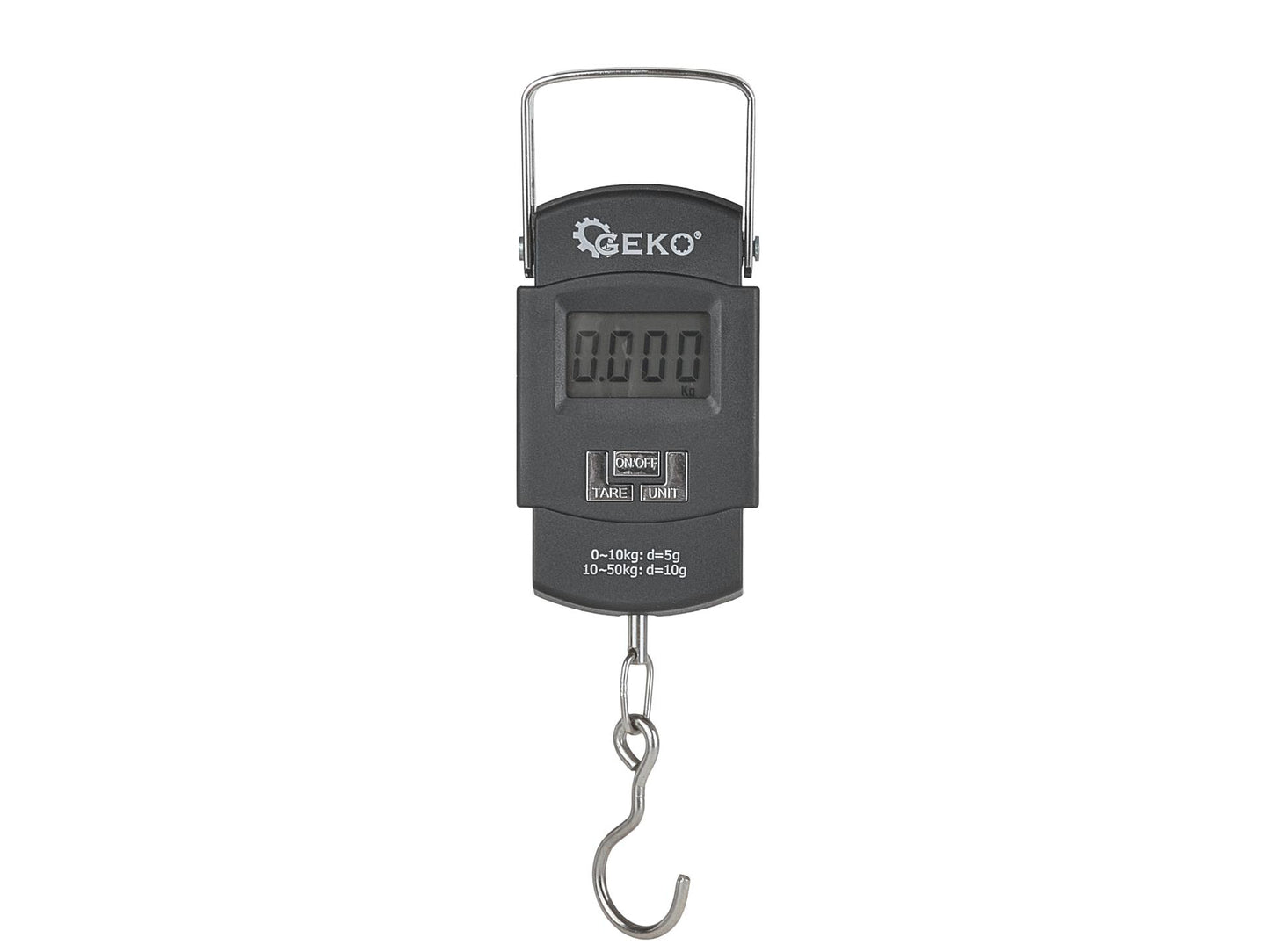 Cantar digital cu carlig, capacitate maxima de cantarire 50 kg, Geko G71150