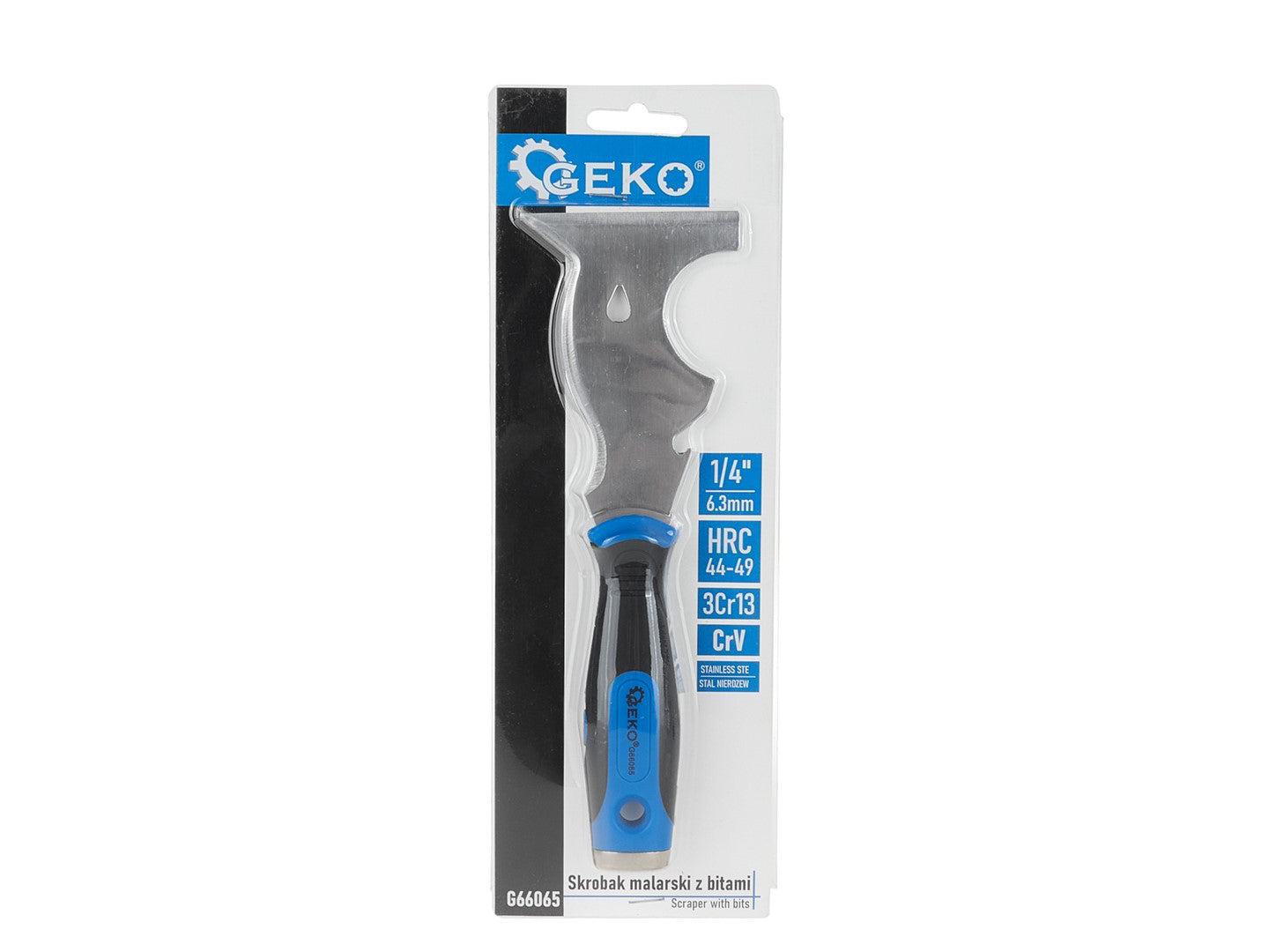 Set racleta pentru vopsea cu biti, 4 elemente, Geko G66065