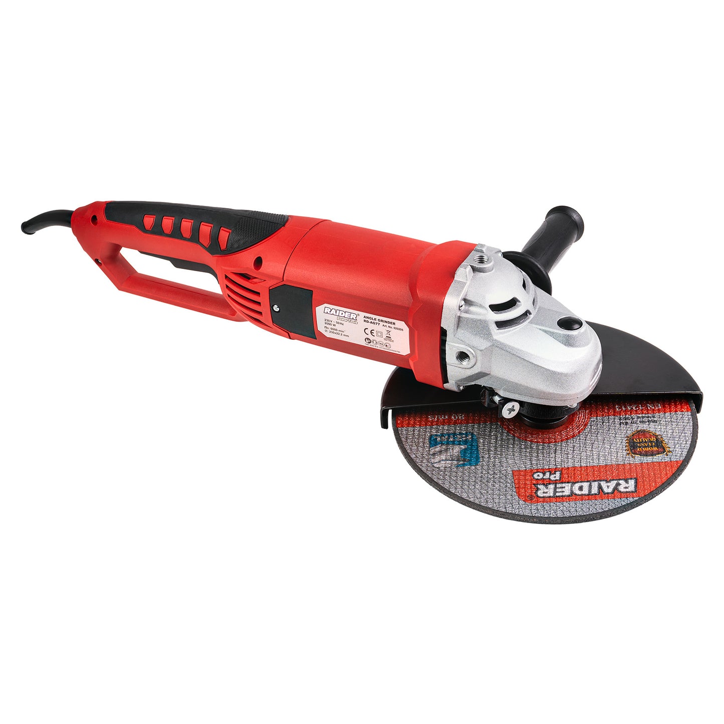 Polizor unghiular Soft Start RD-AG77, 2000 W, 230 mm, Raider 020205