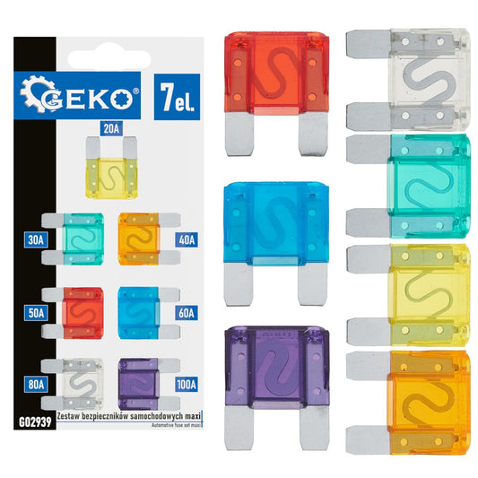 Set sigurante auto maxi, 7 elemente, Geko G02939