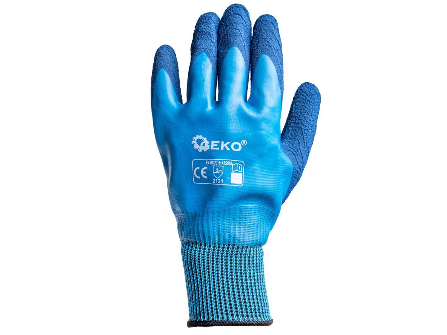 Manusi de lucru impermeabile, poliester / latex, marimea 10, Geko G75030