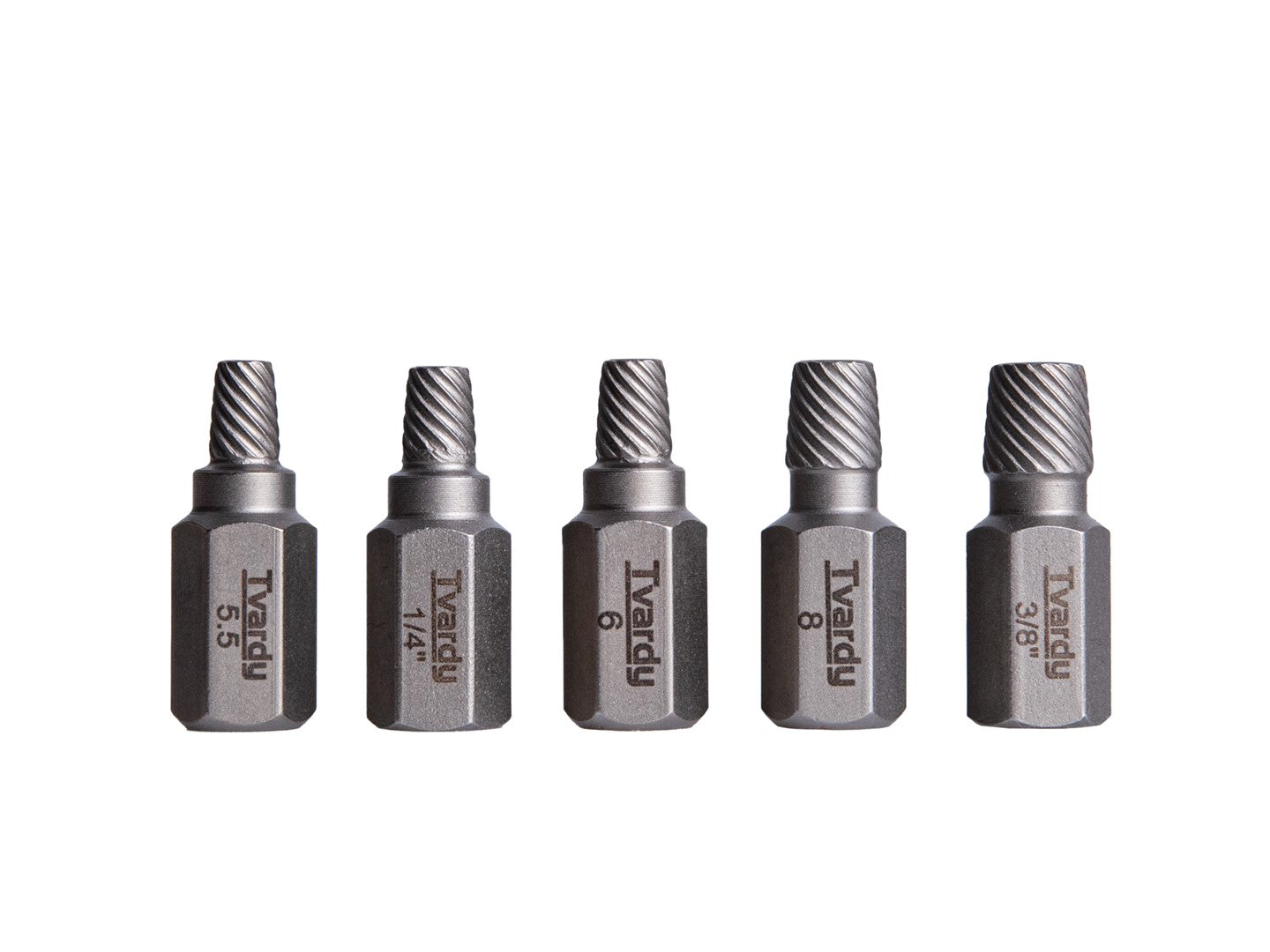 Set extractoare suruburi rupte, Cr-Mo-15 elemente, Tvardy T00065