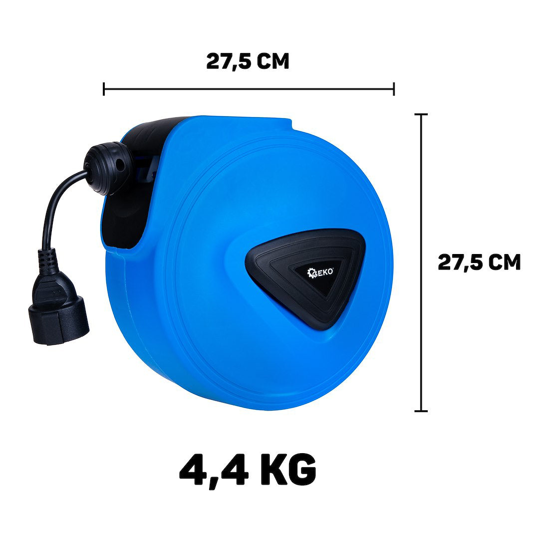 Prelungitor electric cu bobina automata, 15 m + 1.5 m, Geko G17521
