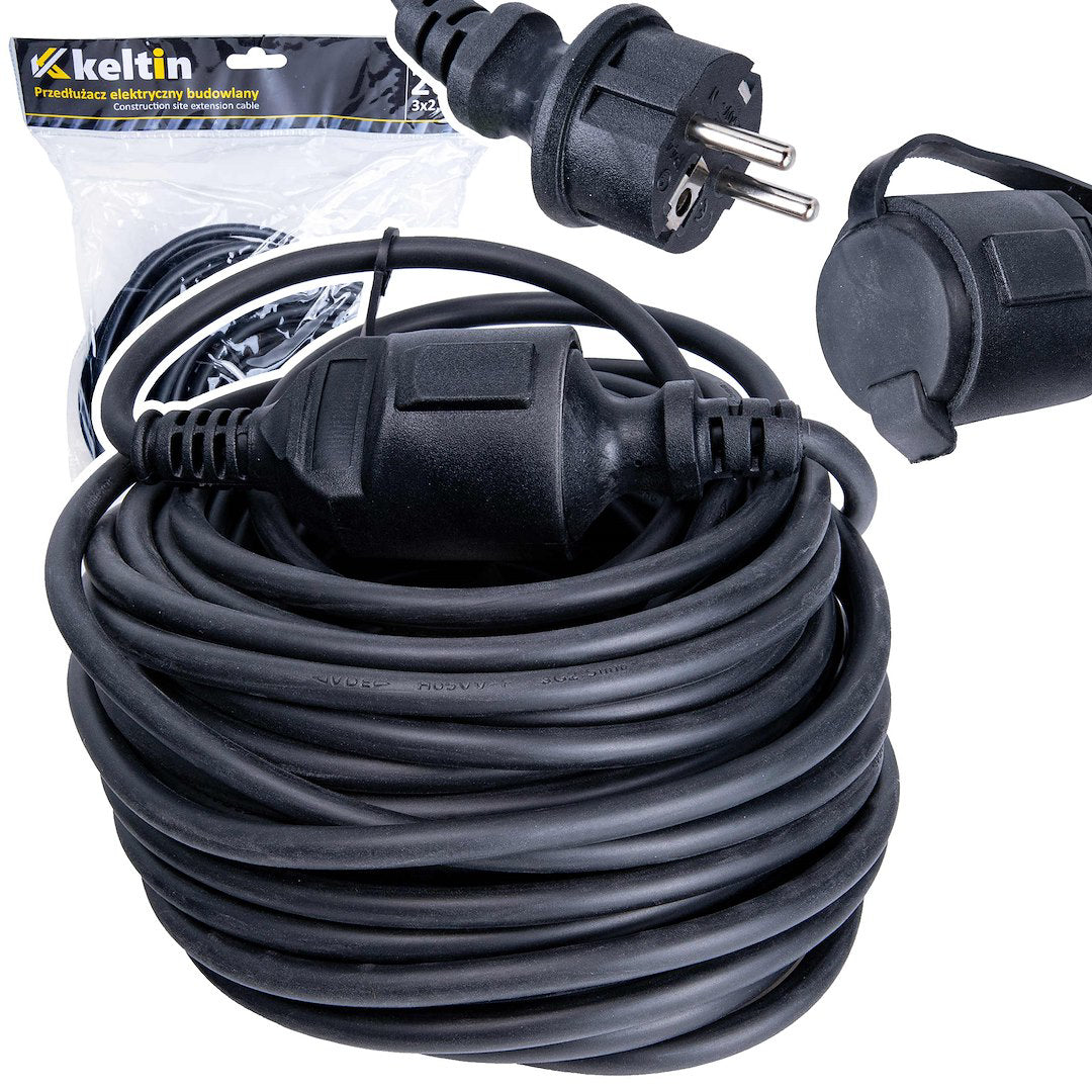Prelungitor electric pentru constructii, 20 m, IP44, Keltin K00221