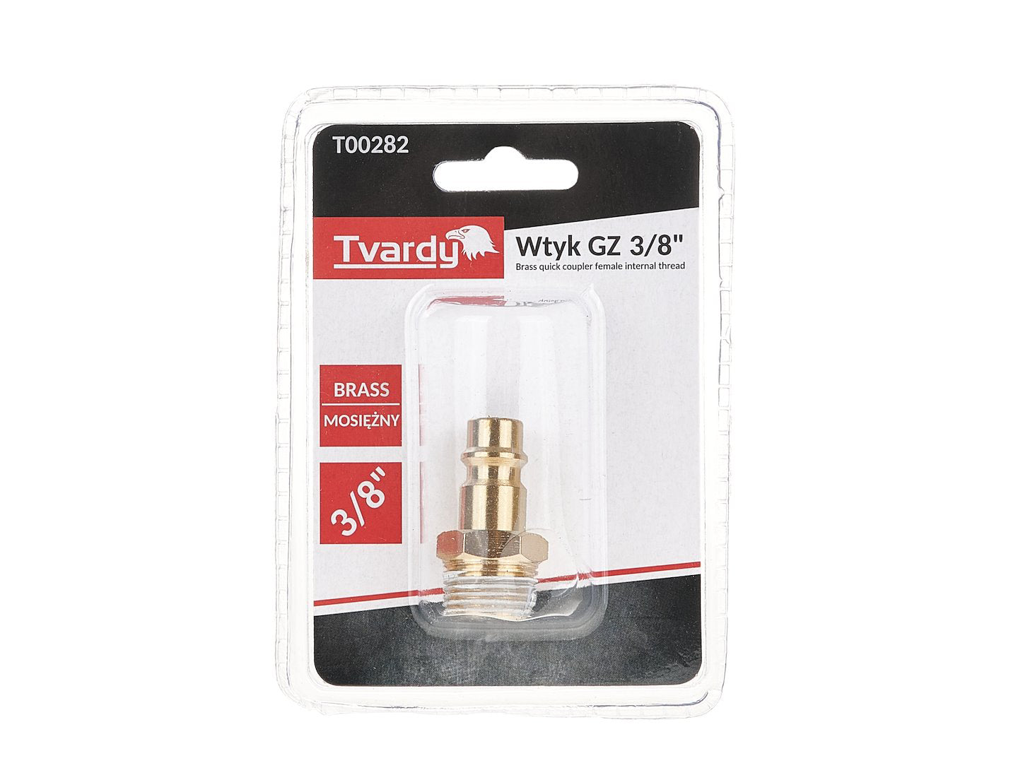 Conector rapid din alama tip tata, filet exterior 3 / 8", Tvardy T00282