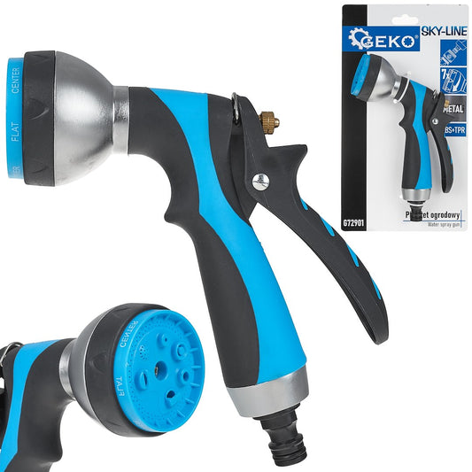 Pistol de pulverizare reglabil din metal cu 7 functii Sky-Line, Geko G72901
