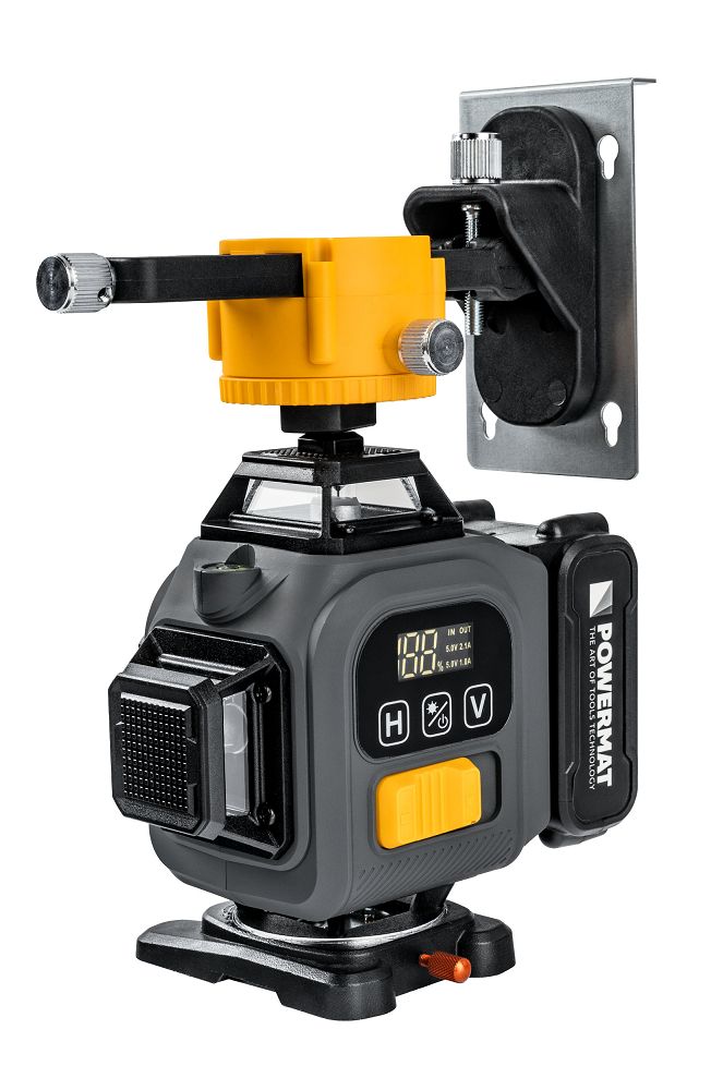 Nivela laser in cruce cu acumulator PM-PLK-4DM3, 4.2 V, Powermat PM1494