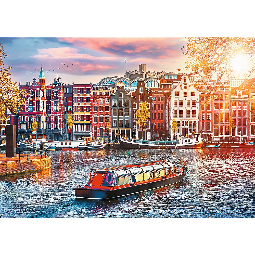 Puzzle Amsterdam - Netherlands, 500 piese, Lean 26023
