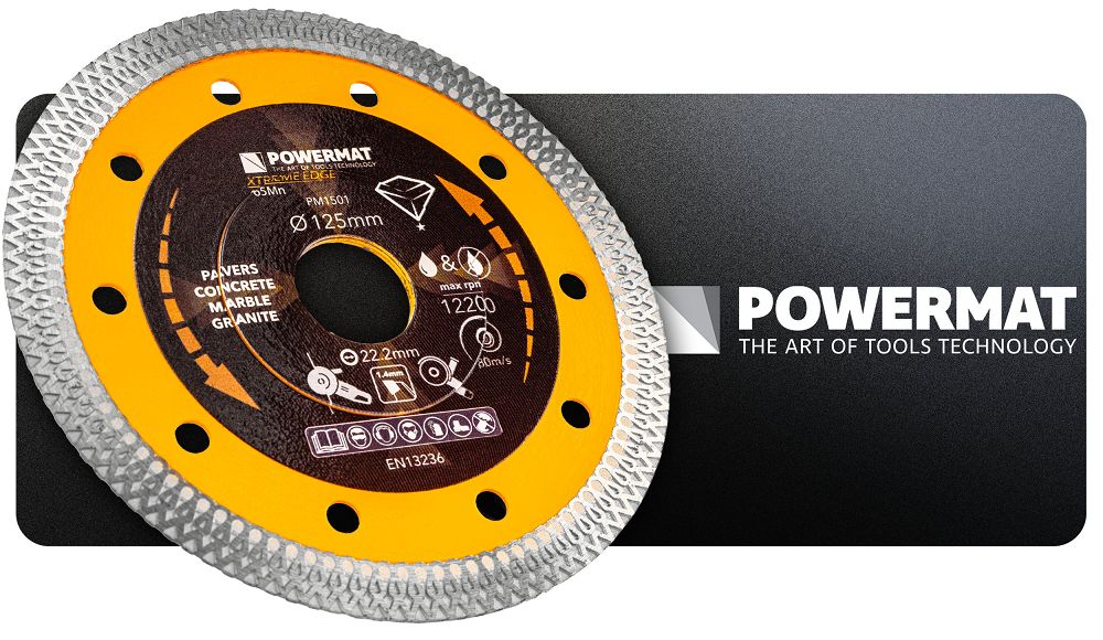 Disc diamantat pentru beton PM-TDCS-1257T, 125 mm, Powermat PM1501