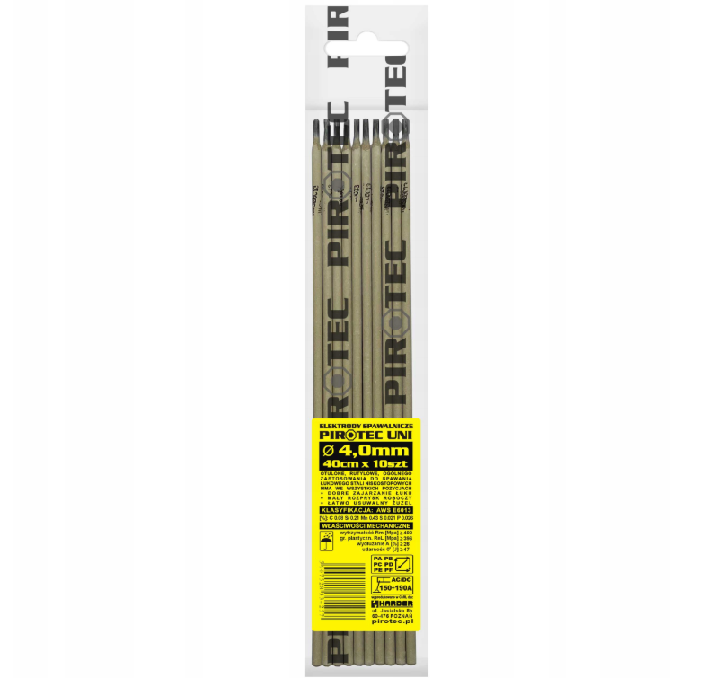 Electrozi de sudura Pirotec UNI, 4 mm, 10 bucati, Harder HD1030