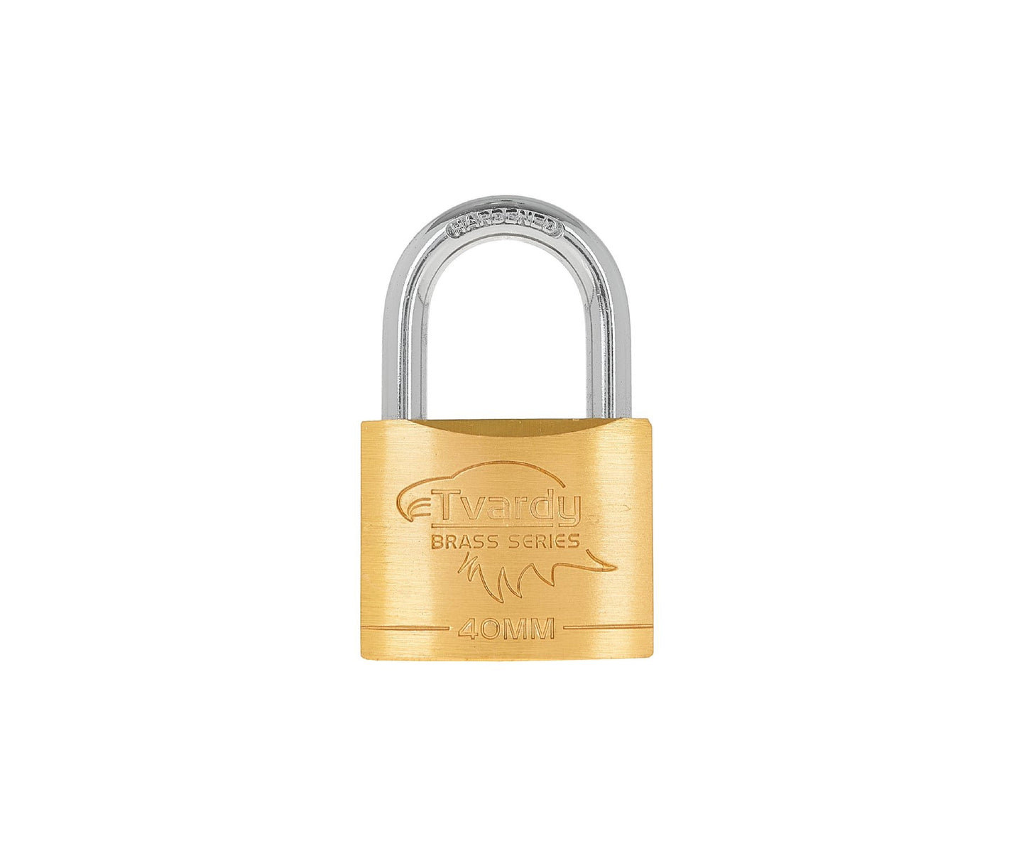 Lacat ranforsat din alama Brass Line, 40 mm, Tvardy T00422