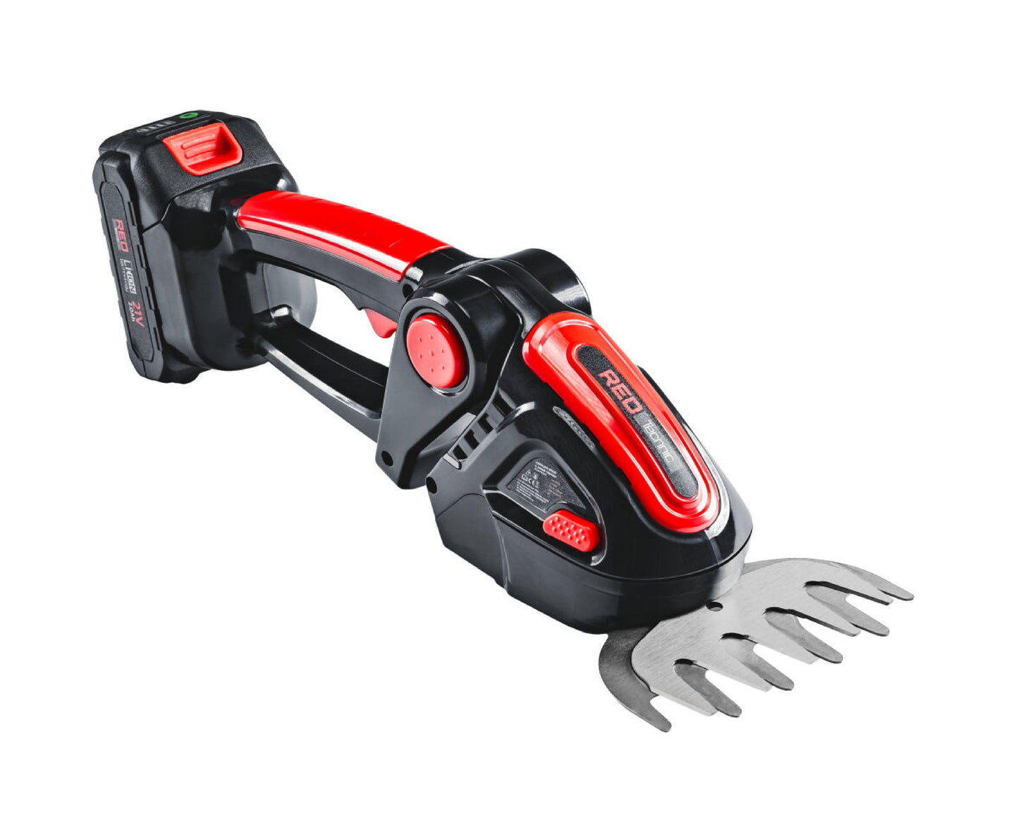 Foarfeca electrica pe acumulator pentru tuns iarba / arbusti, 21 V, Red Technic RTANTK0171
