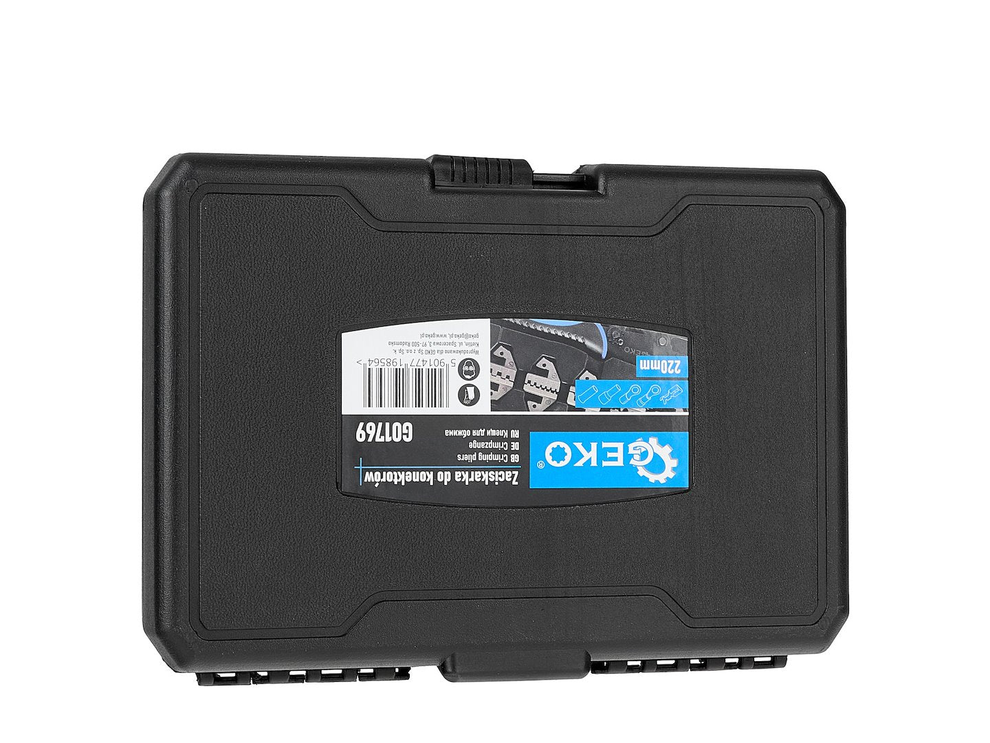 Cleste pentru sertizare mufe si conectori, set 5 matrite, Geko G01769