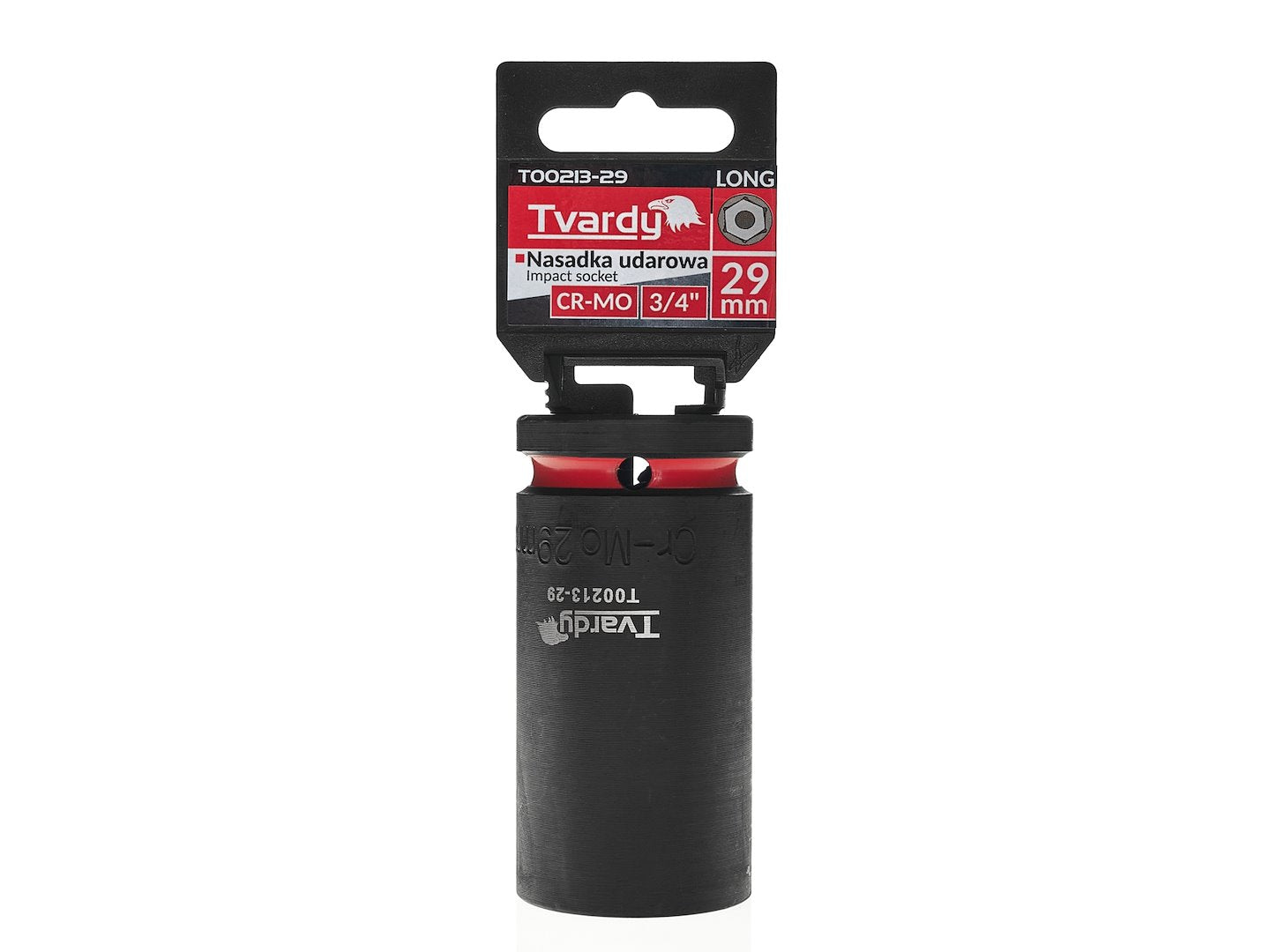 Cheie tubulara de impact in 6 puncte 3 / 4", 29 mm, Cr-Mo, Tvardy T00213-29