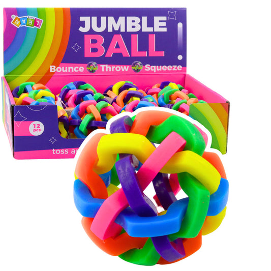 Minge senzoriala impletita multicolora, 7.5 cm, Lean 24591