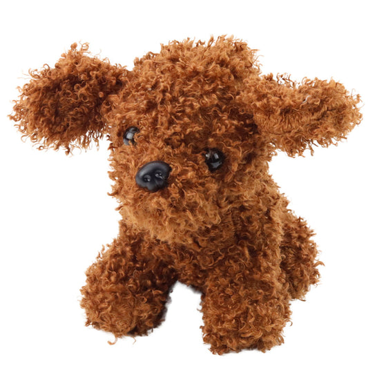 Jucarie de plus Pudel, maro, 20 cm, Lean 22421