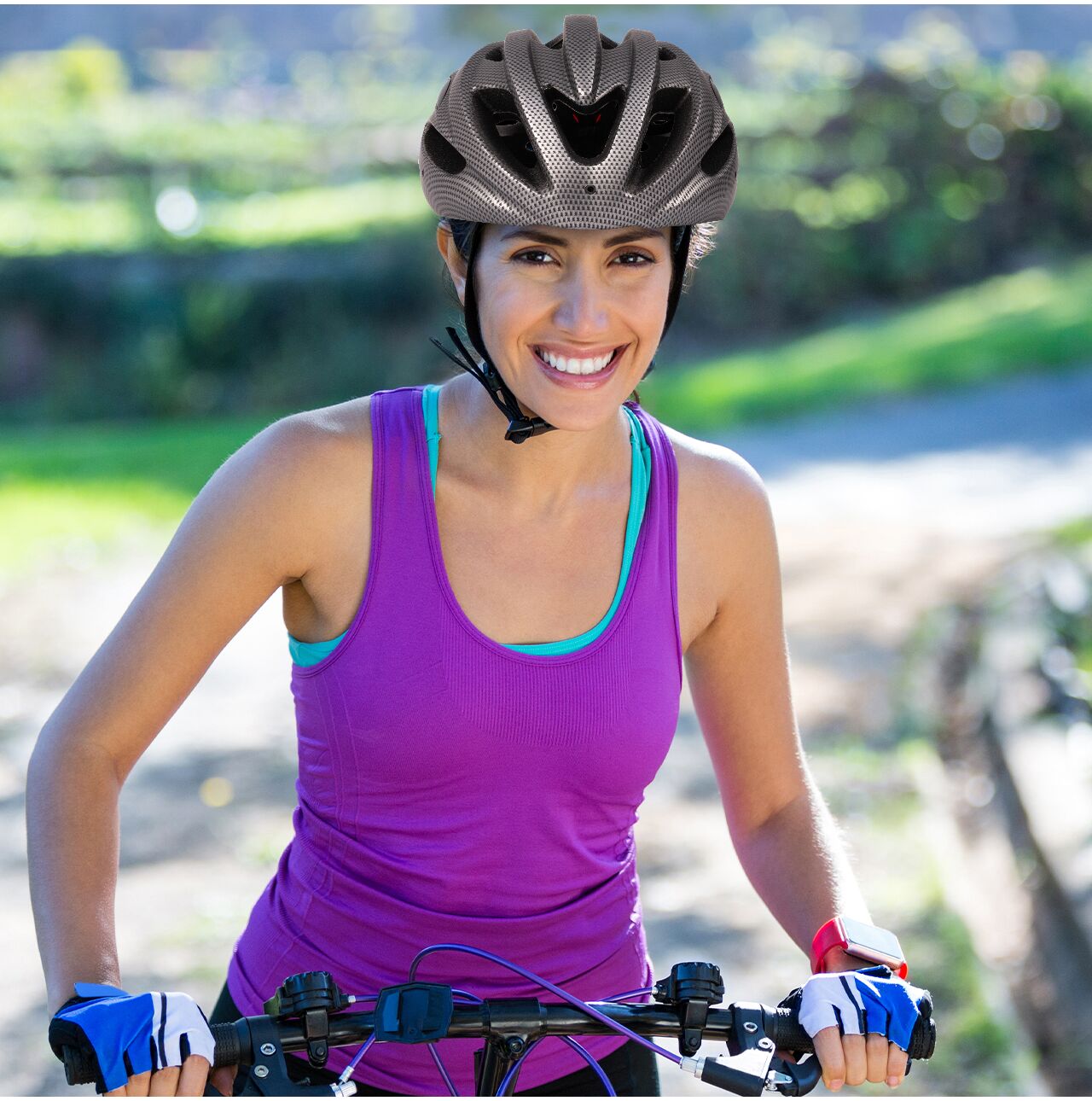 Casca de bicicleta sport pentru adulti, 58-61 cm, gri, MalTrack 112823