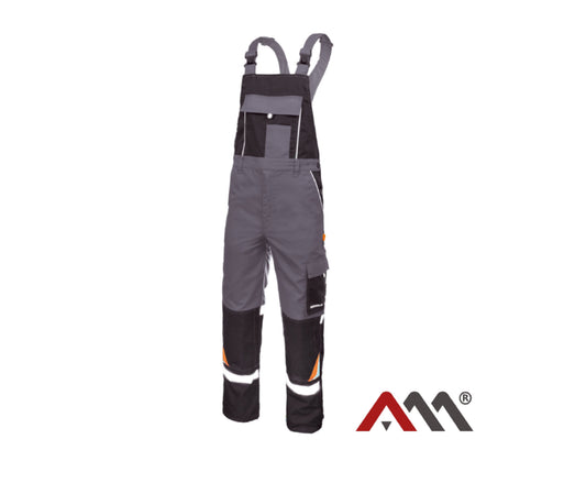 Salopeta de gradina Professional, gri / negru, marimea 56, Artmas ART760956
