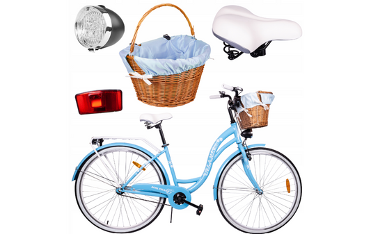 Bicicleta de oras cu cos pentru femei, diametru roata 28", diametru cadru 18", albastru, MalTrack 110545