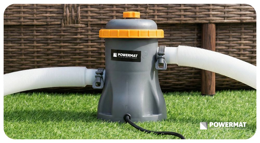 Pompa filtrare apa piscina PM-PFDB-16T, 16 W, Powermat PM1512