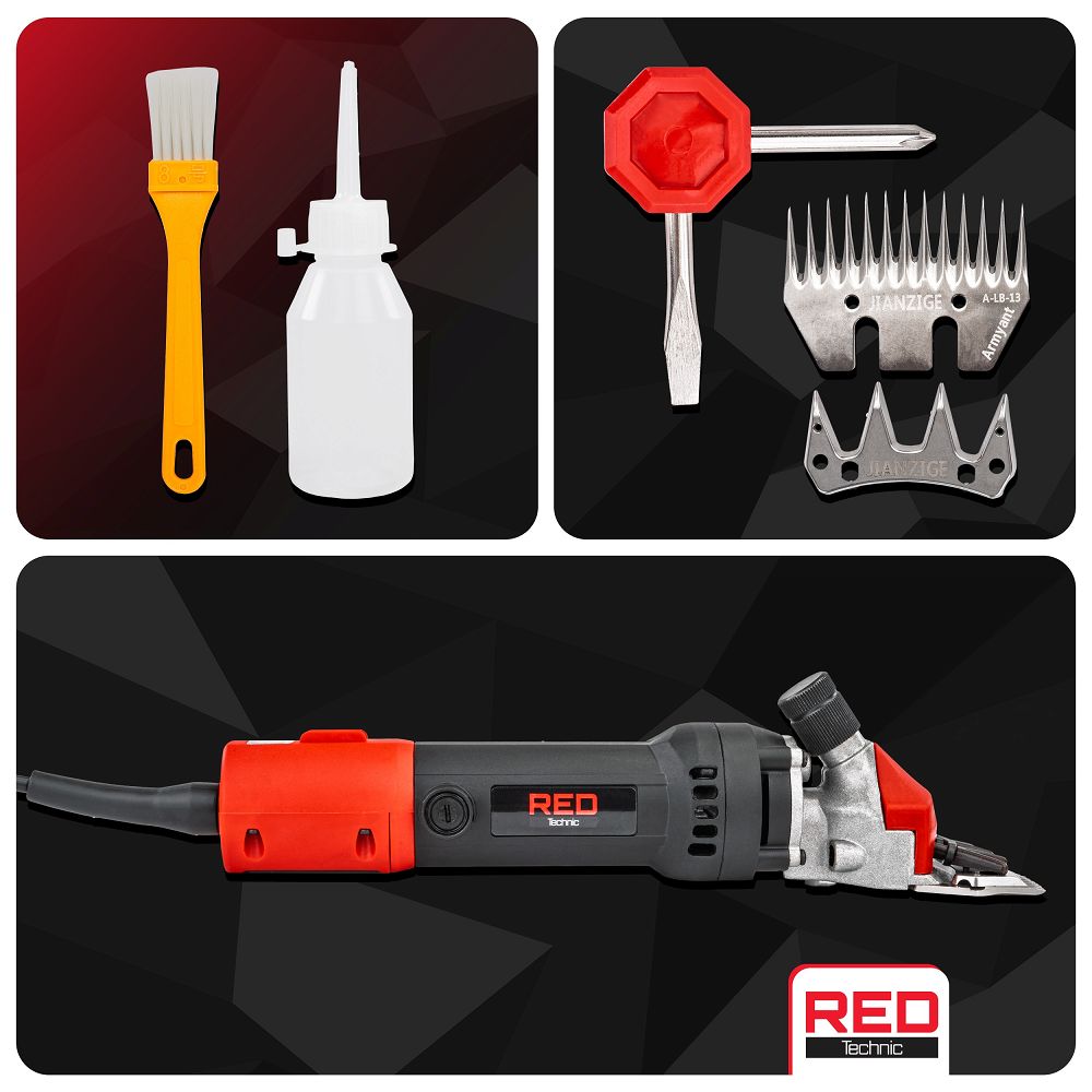 Masina de tuns oi cu lame din otel inoxidabil, 600 W, Red Technic RTMDSO0147