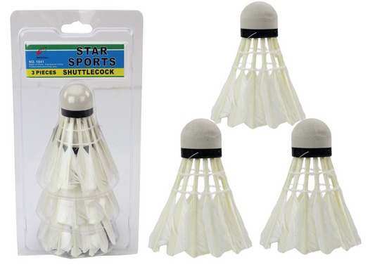 Set 3 fluturasi badminton, 8.5 x 6.5 cm, Lean 17509
