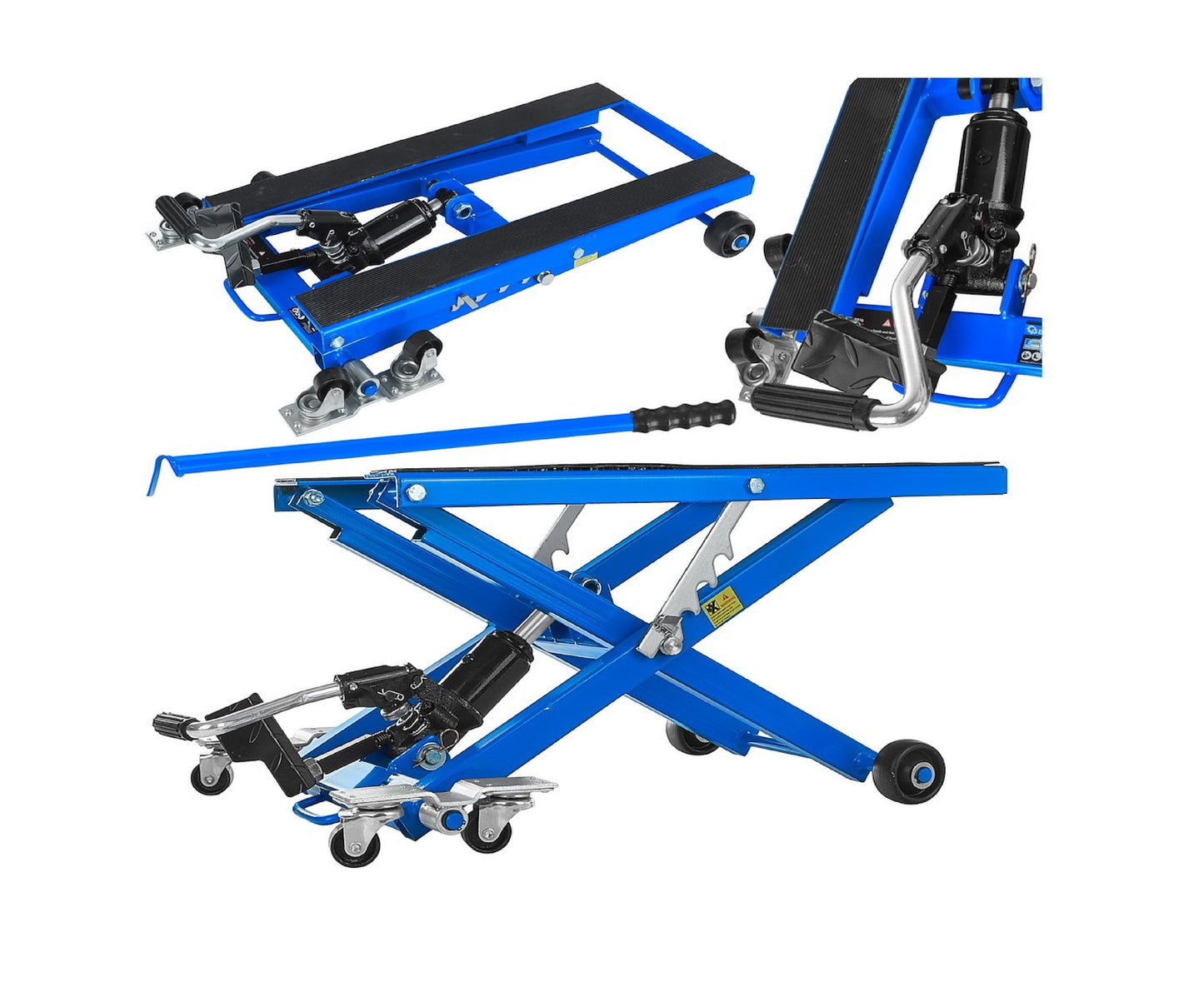Platforma hidraulica tip foarfeca pentru motociclete si ATV-uri, capacitate maxima 500 kg, Geko G02178