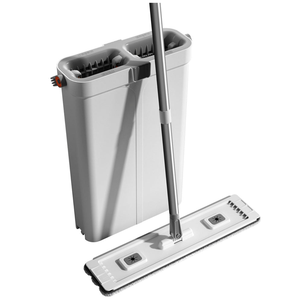 Set mop cu galeata si rezerve pentru mop din microfibra, Lean 24879