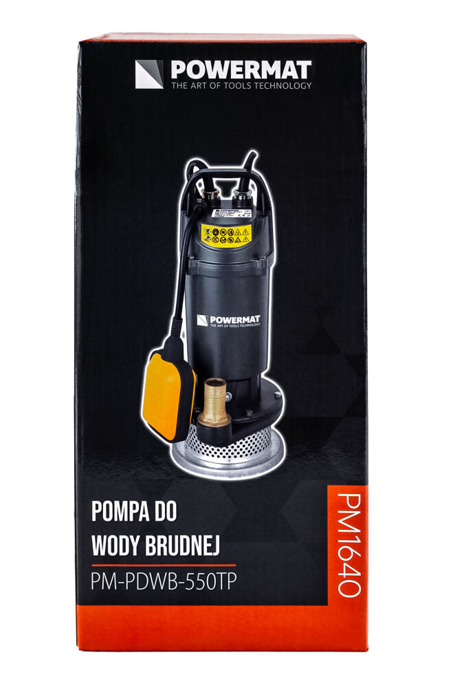 Pompa submersibila cu plutitor PM-PDWB-550TP, 550 W, 7500 l/h, Powermat PM1640