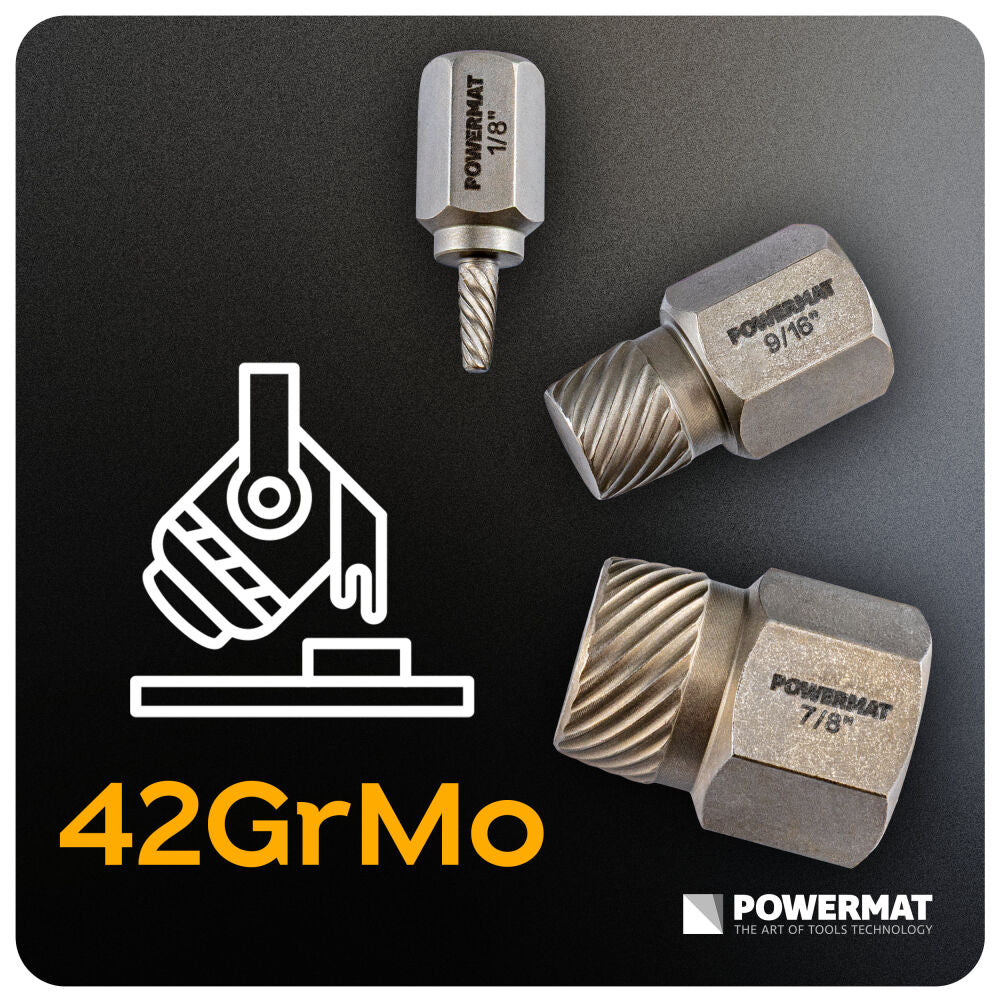 Set extractoare suruburi PM-ZWDS-25T, 25 piese, Powermat PM1618