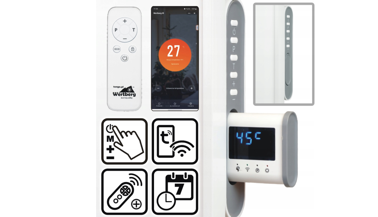 Panou de incalzire cu infrarosu Wertberg IR 6.40, 420 W, Harder HD1029