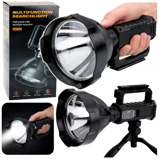 Lanterna cu reflector si trepied LED W5120, baterie externa 31 cm, Lean 27714