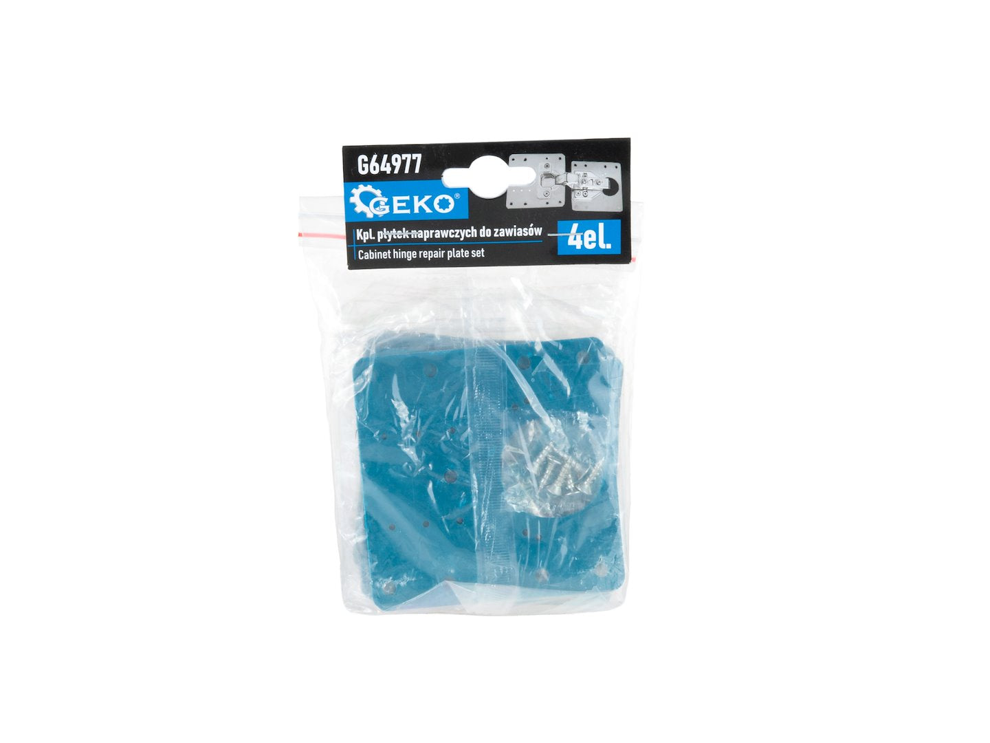 Set placi pentru reparera balamale, 4 bucati, Geko G64977