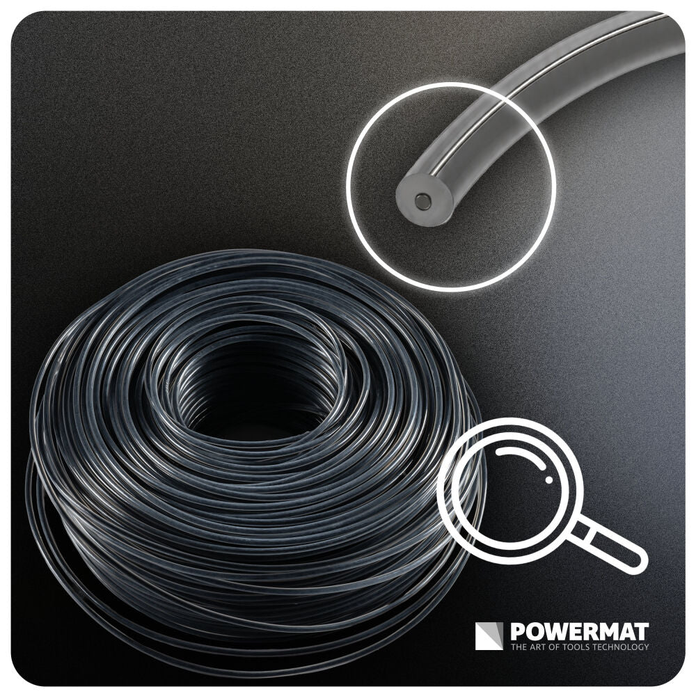 Fir rotund pentru motocoasa PM-ZTN-2.0-100M, 100 m, Powermat PM1634