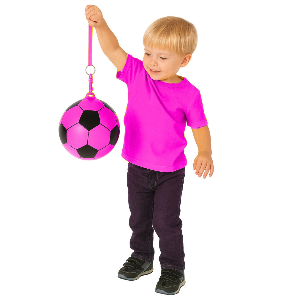 Minge de cauciuc cu maner, roz, 22 cm, Lean 27225