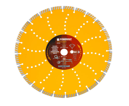 Disc diamantat segmentat PM-TDCS-3502T, 350 mm, Powermat PM1503