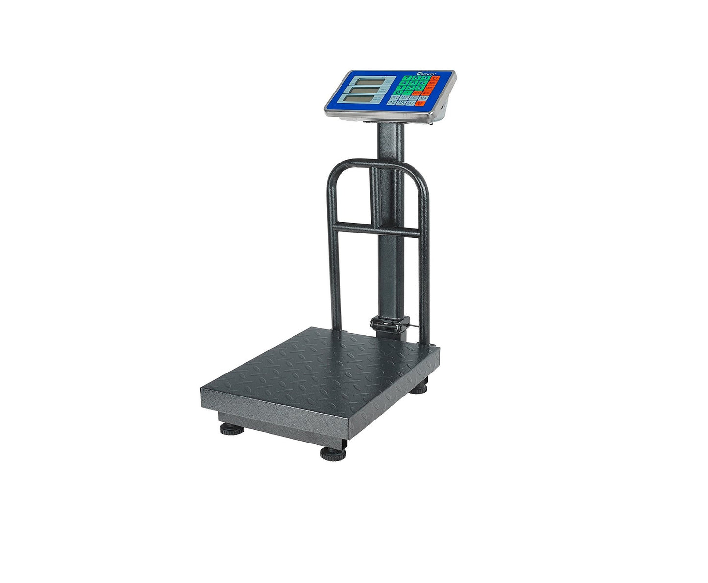 Cantar comercial cu platforma, afisaj LCD, capacitate maxima 150 kg, Geko G71164
