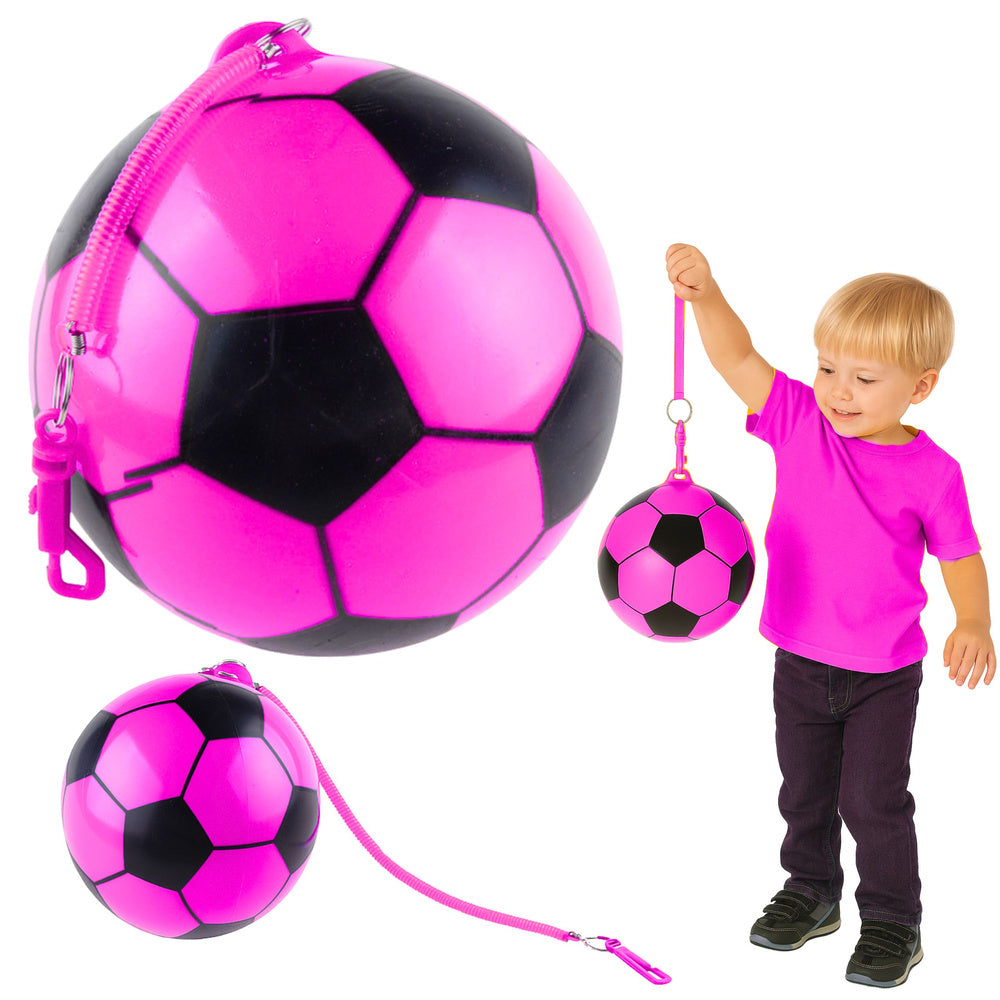 Minge de cauciuc cu maner, roz, 22 cm, Lean 27225